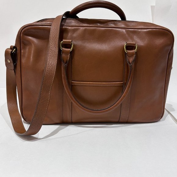 Vintage Ghurka Marley Hodgson Madison No. 105 Tan Leather Briefcase USA 1994 EUC - Picture 7 of 16